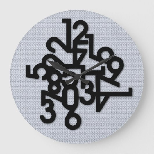 Number Jumble ラージ壁時計 (正面)