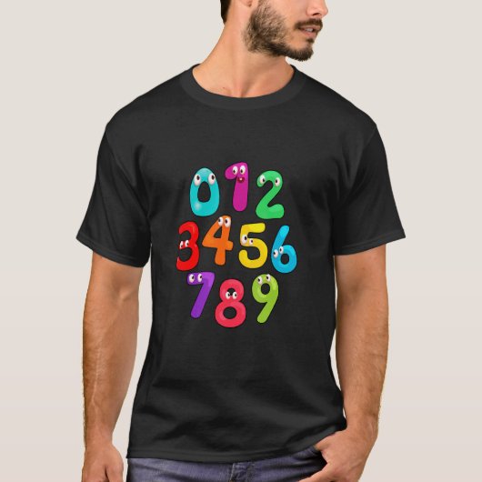 Number Learning calculator costume matc day Math O Tシャツ (正面)