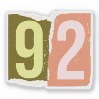 Number Magazine Ransom 92 シール