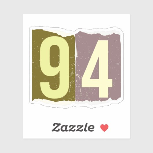 Number Magazine Ransom 94 シール (シート)