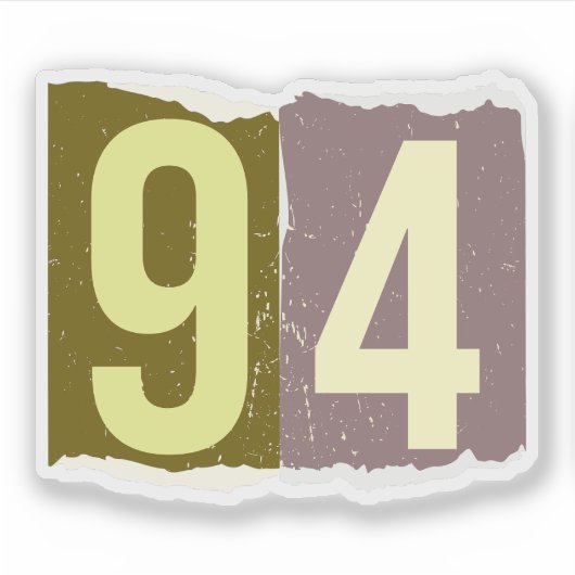 Number Magazine Ransom 94 シール (正面)