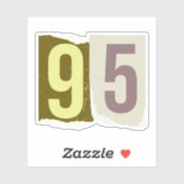 Number Magazine Ransom 95 シール (シート)