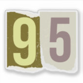 Number Magazine Ransom 95 シール (正面)