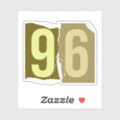 Number Magazine Ransom 96 シール (シート)