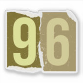 Number Magazine Ransom 96 シール (正面)