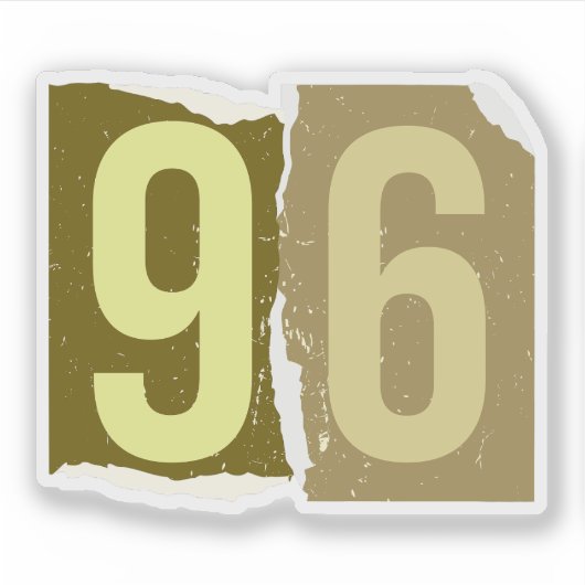 Number Magazine Ransom 96 シール (正面)