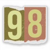 Number Magazine Ransom 98 シール (正面)