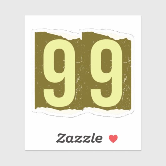 Number Magazine Ransom 99 シール (シート)