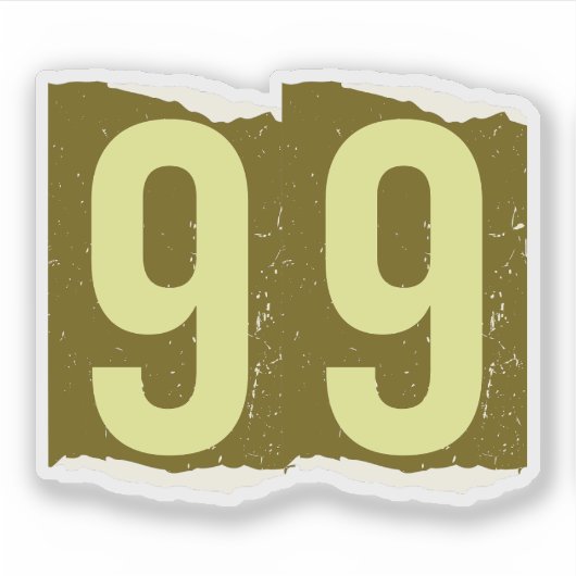 Number Magazine Ransom 99 シール (正面)