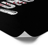 Number One Baseball Uncle Fathers Day Funny Baseba ポスター (角)