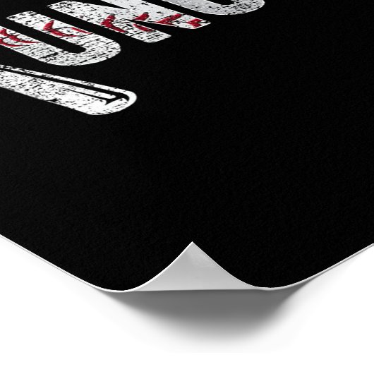 Number One Baseball Uncle Fathers Day Funny Baseba ポスター (角)