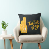 Number One Dad Foam Finger Typography クッション (椅子)