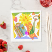 Number One Dad Napkins スタンダードランチョンナプキン (インサイチュ)