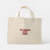 Number One Girl Tote Bag ミニトートバッグ (裏面)