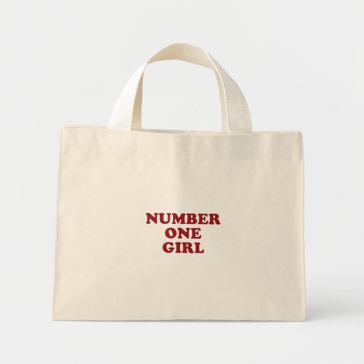 Number One Girl Tote Bag ミニトートバッグ (正面)