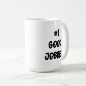 Number One Good Jobber Cat Mug コーヒーマグカップ (正面右)