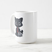 Number One Good Jobber Cat Mug コーヒーマグカップ (正面左)