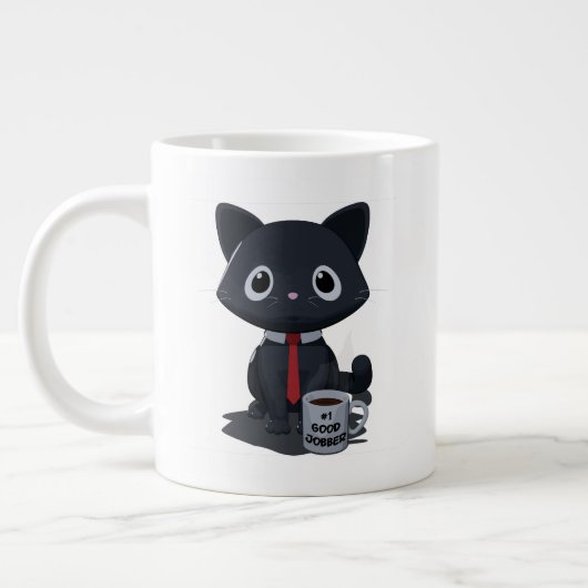 Number One Good Jobber Cat Specialty Mug ジャンボコーヒーマグカップ (左)