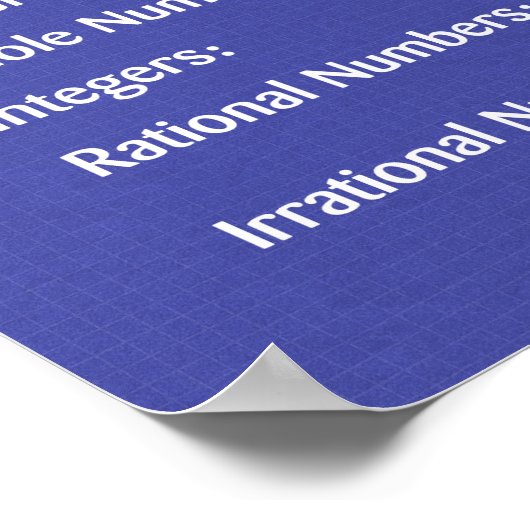 Number Sets ポスター (角)