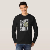 Number Ten That's My Girl 10 Volleyball Mom Dad Fa Tシャツ (正面フル)