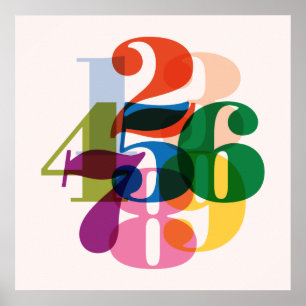 Numbersプリント ポスター