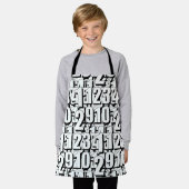 Numbers白黒子 エプロン (着用した状態)