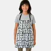 Numbers白黒子 エプロン (インサイチュ)
