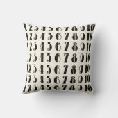 Numbers装飾用クッション（正方形） クッション (裏面)