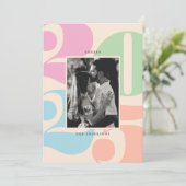 Numbers はっきりした応援カラフル年末年始の写真 シーズンカード (スタンド正面)