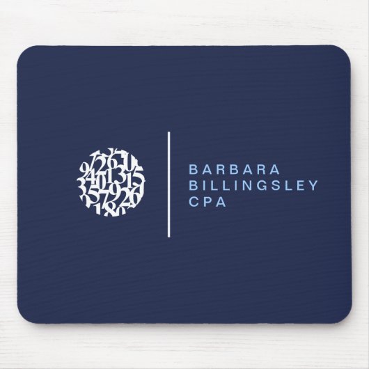 Numbers モダン Logo II Accountant マウスパッド (正面)