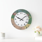 Numbers 日本のClockピンク桜ツリー花 ラージ壁時計 (ホーム)