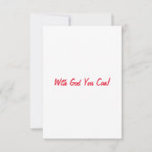 Numbers 23:19 KJVバイブルVerse Flat Greeting カード (裏面)