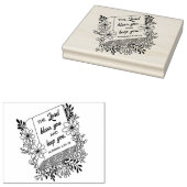 Numbers 6:24主よ賛美よのフローラ ラバースタンプ (押印)