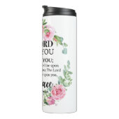 Numbers 6:24-26主よ賛美り聖書のバラ タンブラー (回転右)