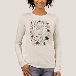 Numbers 6:24～26 祈りの祝福 クラシカルフラワー トライブレンドＴシャツ