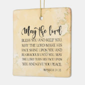 Numbers 6:24-26 Lord 賛美 You Bible  Christmas セラミックオーナメント (左)