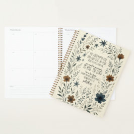 Numbers 6:24–26 Priestly Blessing Vintage Floral プランナー手帳