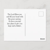 Numbers 6:24-26 The Lord 賛美 You Bible Verse ポストカード (裏面)