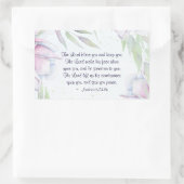 Numbers 6:24-26 The Lord 賛美 You, Bible Verse 長方形シール (バッグ)