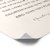 Numbers 6:24-26 The Lord Bless You ポスター (角)