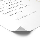 Numbers 6:24-26 The Lord Bless You ポスター (角)