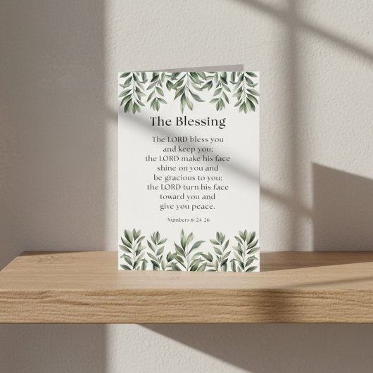 Numbers 6:24-26 The Lord Bless You and Keep You カード