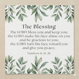 Numbers 6:24-26 The Lord Bless You and Keep You シール