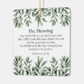 Numbers 6:24-26 The Lord Bless You and Keep You セラミックオーナメント (左)