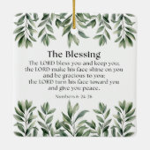 Numbers 6:24-26 The Lord Bless You and Keep You セラミックオーナメント (裏面)