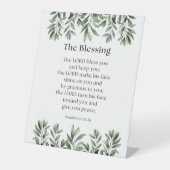 Numbers 6:24-26 The Lord Bless You and Keep You 台座サイン (正面)