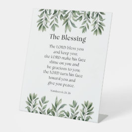 Numbers 6:24-26 The Lord Bless You and Keep You 台座サイン