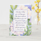 Numbers 6 24-26 The Lord Bless You Flowers カード (黄色い花)