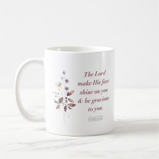 Numbers 6:25, Bible Verseプリント, Mug コーヒーマグカップ