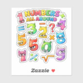 Numbers All Around Maths Sticker for Kids UK シール (シート)